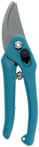 DADE Garden Hand Tools Sets Knit-Latex Grip GlovesSoft-Grip Handles Small Shovel Soft-Grip Handle Trowelby-Pass Pruning ShearSoft-Grip Handle Cultivators (Blue) 5 Pcs