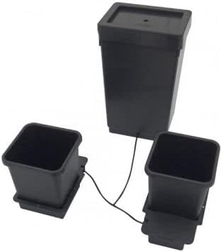 AutoPot 2 Pot System (3.9 Gallon Plastic Pots) (*Includes AIRBASES &amp AIRDOMES) Self-Watering Gravity-Fed Hydroponic System (2Pot - 3.9 Gallon - 12.4 Gallon Tank)