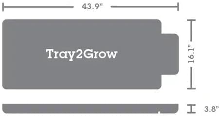 Happy Hydro Tray2Grow System - Standard Tray2Grow with 25 Gal FlexiTank - Self-Watering Gravity-Fed Hydroponic Indoor System Black