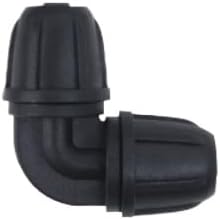 4/7mm-1/4Inch Tube Locked Barbed Tee ElbowCrossCoupling Connectors Automatic Watering Kit with Micro Spray Drip Irrigation Parts and Connectors for 1/4Inch Tubing (1/4 Elbow100)