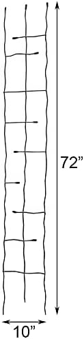 Panacea 89484 Black Forged Narrow Twig Trellises Pack of 3 – 72 H Metal Garden Trellises with Twisted Rod &amp Leaf Design – Durable Outdoor Plant Supports for Climbing Vines Flowers &amp Vegetab