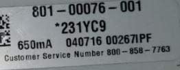 ECOdrive 561/S ECOdrive 50W 0-10V 1 control channel constant current 1x 55V output side feed metal square 650MA LIN 231YC9