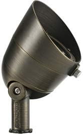 Kichler 16158CBR27 Transitional LED Landscape Accent from Landscape LED Collection in Brass Finish 3.50 inches