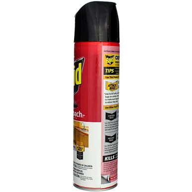 Raid Ant &amp Roach Killer Aerosol Fragrance Free 17.5 oz. Pack of 4