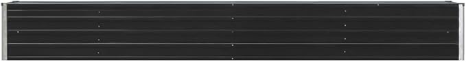 Garden Raised PlanterGarden BedGalvanized Raised Garden BedPlanter Raised bedsGalvanized PlanterFlower BedBed Galvanized Steel 126x15.7x17.7 Anthracite