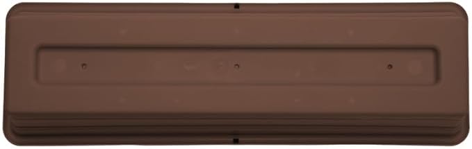 Bloem Dura Cotta Window Box Planter: 24 - Chocolate - with Tray Weatherproof Resin Box Removable Tray for Indoor &amp Outdoor Use Gardening 3 Gallon Capacity