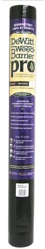 Dewitt (PRO BLK-3300) Polypropylene Weed Barrier Pro Black (3 ft. W x 300 ft. L)