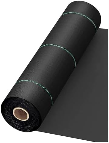 Weed Control Membrane - Heavy-Duty Landscaping Fabric for Outdoor Garden Weed Prevention - Durable Ground Cover Mat (0.91x31m/3x100ft)