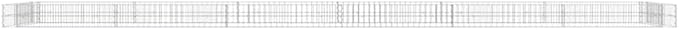 SKM Gabion Raised Bed Galvanized Steel 236.2x39.4x7.9