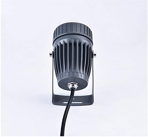 10W LED Spotlights 12V Narrow Beam Floodlight IP67 Waterproof Outdoor Wall Lamp Landscape Lighting (Warm White)