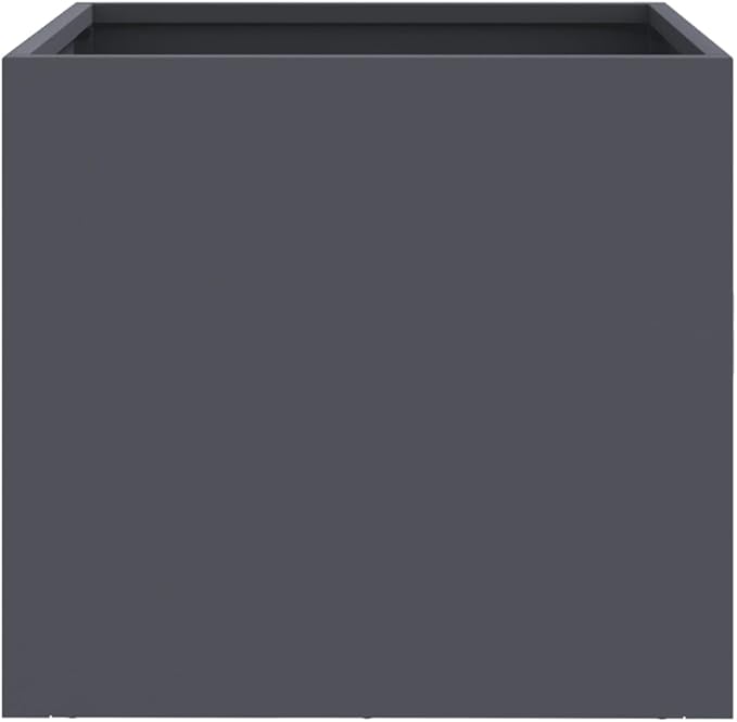 Raised Planter Box 12.6x11.8x11.4 Outdoor Elevated Garden Bed Anthracite Steel Raised Flower Bed for Patio Planters and Garden Boxes
