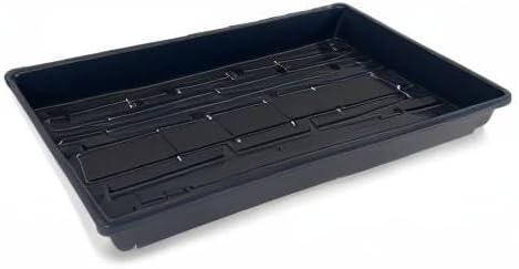 10 Plant Growing Trays (WITH Drain Holes) - 20 x 10 - Perfect Garden Seed Starter Grow Trays: For Seedlings Indoor Gardening Growing Microgreens Wheatgrass &amp More - Soil or Hydroponic
