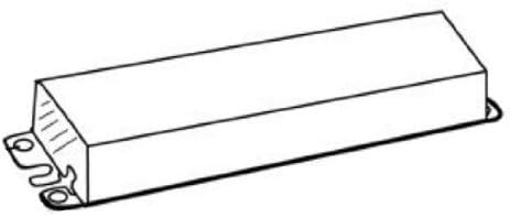 GE Lighting 74094 GE332MAX347-N 347-Volt UltraMax Electronic Fluorescent T8 Multi-Volt Instant Start Ballast 3 or 2 F32T8 Lamps