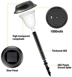 Solar Outdoor Pathway Lights LED Landscape Garden Lights Waterproof Auto On/Off Solar Lights Outdoor Decorative for Walkway Patio Yard Garden 8 Pack