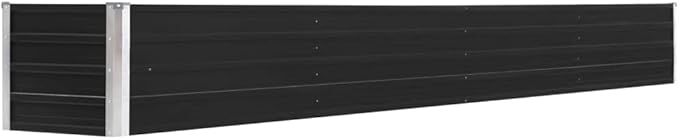 Garden Raised PlanterGarden BedGalvanized Raised Garden BedPlanter Raised bedsGalvanized PlanterFlower BedBed Galvanized Steel 126x15.7x17.7 Anthracite