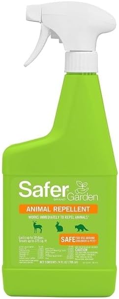 Safer Brand Critter Ridder Animal Repellent Ready-to-Use Spray-32 oz OMRI Listed for Organic Use