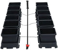 AutoPot 12 Pot easy2grow System with 3.9 Gallon Plastic Pots and No Tank - Dual-Pot Self-Watering Gravity-Fed Hydroponic System (12Pot - 3.9 Gallon - No Tank)