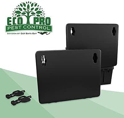 Rat Bait Stations 2-Pack | Refillable Outdoor Mouse Bait Station with 2 Locks &amp Keys | Weather-Resistant Rodent Bait Box for Indoor &amp Outdoor | Pet &amp Kid-Safe Rat Trap Alternative Medium S