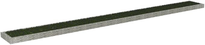 Gabion Raised Bed Galvanized Steel 393.7x39.4x7.9