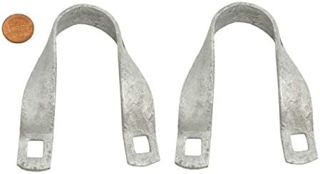Cross-Connector (Purlin Bracket) for Greenhouse - Galvanized Steel (12 Pack w/Bolts) (1 3/8 x 1 3/8)