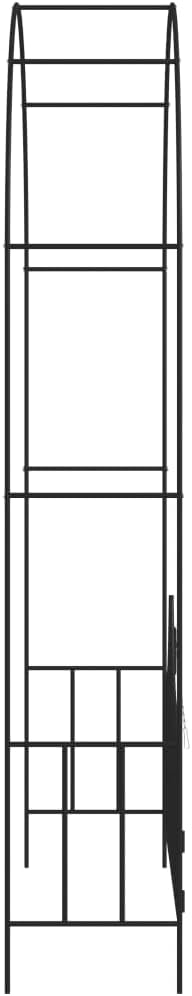 Garden Arch with Gate Arch TrellisGarden TrellisPlant TrellisIronWeather-Resistantfor Various Climbing Plant Wedding Garden Arch Bridal Party Decoration Wide ArborBlack54.3x15.7x93.7