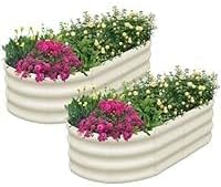 Galvanized Raised Garden Bed - 18/24In Tall Metal Planter Box for Vegetables Flowers Herbs Rust-Resistant Outdoor Garden Box Easy Assembly Raised Beds for Gardening 8x4x2ft