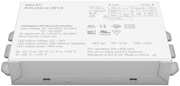 Solodrive 361/S 30W 0-10V 1 control channel constant current 1x 55V output side feed metal square