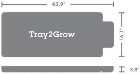 AutoPot Tray2Grow System - Tray2Grow with Planter Bag and 25 Gal PRO FlexiTank - Self-Watering Gravity-Fed Hydroponic Indoor System Black
