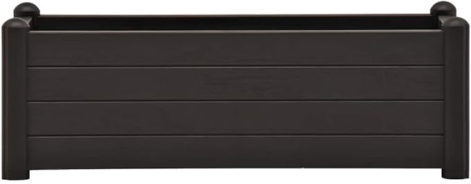 Raised Bed Anthracite Polypropylene Large UV-Resistant Materials Gardening Pots &amp Planters 313977