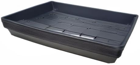 10 Plant Growing Trays (with Drain Holes) - 20 x 10 - Perfect Garden Seed Starter Grow Trays: for Seedlings Indoor Gardening Growing Microgreens Wheatgrass &amp More - Soil or Hydroponic