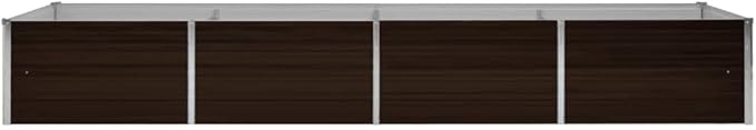 Garden Raised Bed Brown 126x31.5x17.7 Galvanized SteelWeight:24.52lbs45716