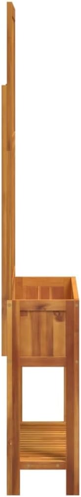 Garden Planter with Trellis and Shelf Outdoor Raised Garden Bed Planter with Trellis Flower Standing Planter Box 39.4x12.6x72.8 Solid Wood Acacia-132