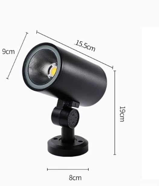 Outdoor LED Beam Spotlight Lawn Projector Round Tree LightRecessed Spotlights for Hotel Indoor Courtyard Garden Park Flag Lighting(B White10W-AC24V)