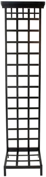 Panacea Mission Pot Trellis with Base Set of 2 – 57.5 H Black Metal Trellises for Potted Plants – Mission-Style Garden Trellis with 13 Bases for Indoor or Outdoor Plant Support &amp Vertical Growt