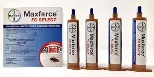 Max Force Roach Killer - Select - German Roach Killer with Premium Chemical Resistant USA-Supply Gloves- 4 Tubes×30g | USA Supply Pest Identification Card