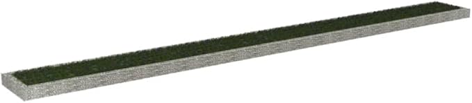 Gabion Raised Bed Galvanized Steel Gabion Cages Basket Garden Outdoor Flower Box Planter Plant Above Ground Garden Boxes 393.7x39.4x7.9-203