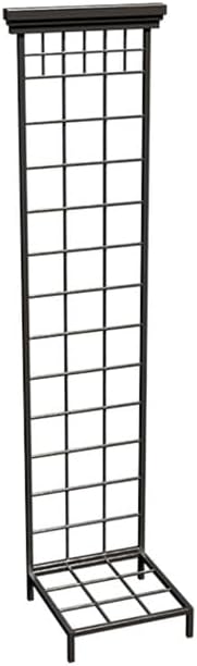 Panacea Mission Pot Trellis with Base Set of 2 – 57.5 H Black Metal Trellises for Potted Plants – Mission-Style Garden Trellis with 13 Bases for Indoor or Outdoor Plant Support &amp Vertical Growt