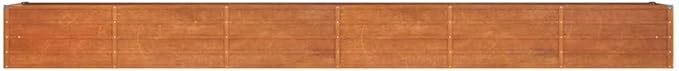 Garden Raised Bed Rusty Corten Steel 189x31.5x17.7 inch Large Planter Box for Outdoor Plants Rectangular Garden Beds Outdoor Durable Metal Steel Rustic Finish