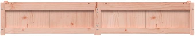 Raised Garden Bed Wooden Planter Box 70.9 x 12.2 x 12.2 Outdoor Garden Planters Solid Douglas Wood Raised Planter for Vegetables and Flowers