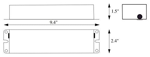 SmartSign BAL650C-4 Emergency Ballast | 2.4 x 9.4 x 1.5 (H x W x D)