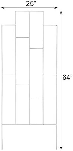 American GardenWorks Contemporary Trellis Slate Colored 64 Inches H Gray