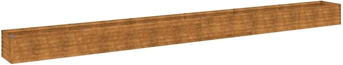 SKM Garden Raised Bed Rusty Before Aging Corten SteelBrown (Weight 31.7KG)