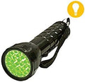 DL Wholesale Grow1 Large Green LED Flashlight with 28 LEDs for Nighttime Plant Viewing Plant-Safe Light with Strap