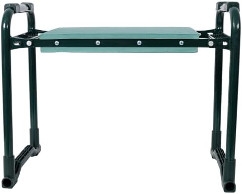 LuckyNote】Garden Kneeler and Seat Bench with 2 Free Tool Pouch Foldable Stool EVA Foam Pad with an Extra Soft Wider Cushion and Large Tool Bag for Gardeninng Lovers21.2x11.8x16 Inches 330lb