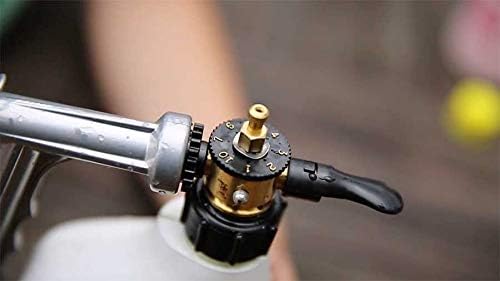 Rocky Mountain Goods Hose Sprayer - 16oz Bottle - Small 7.5 x 7.5 Size - for Spraying Fertilizer Soap Pesticide Chemical Insecticide - Dilution Adjuster - Nozzle Angle Guide for Trees/Garden