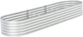 Garden Raised BedOutdoor Galvanized Planter Overhead Garden Box for VegetablesPlantsFlowersHerbsFruits Large Metal Raised Garden Beds 126x31.5x17.3 Galvanised Steel Silver