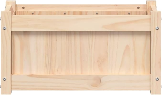 Garden Planters 2 pcs Raised Garden Bed Planter Boxes Outdoor Suitable for Backyard Restaurants Flowers Patios Solid Wood Pine