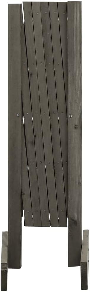 Garden Trellis Fence Wood Expandable Plant Support Climbing Lattices Wooden Decorative Divider Wall for Lawn Backyard Balcony Patio Outdoor Gray 47.2x23.6