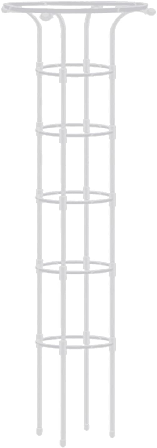 Metal Umbrella Trellis 72IN Decorative Vertical Garden Obelisk Trellis with PE Coated Black Lightweight Plant Tower Umbrella Shaped Ventilated Plant Trellis for Climbing(Black 72.83 x 9.84IN)