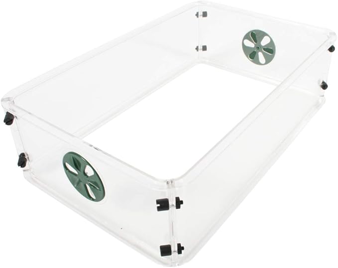 EarlyGrow 93763 Medium Seed and Herb Domed Propagator with Vented Side Height Extension Green